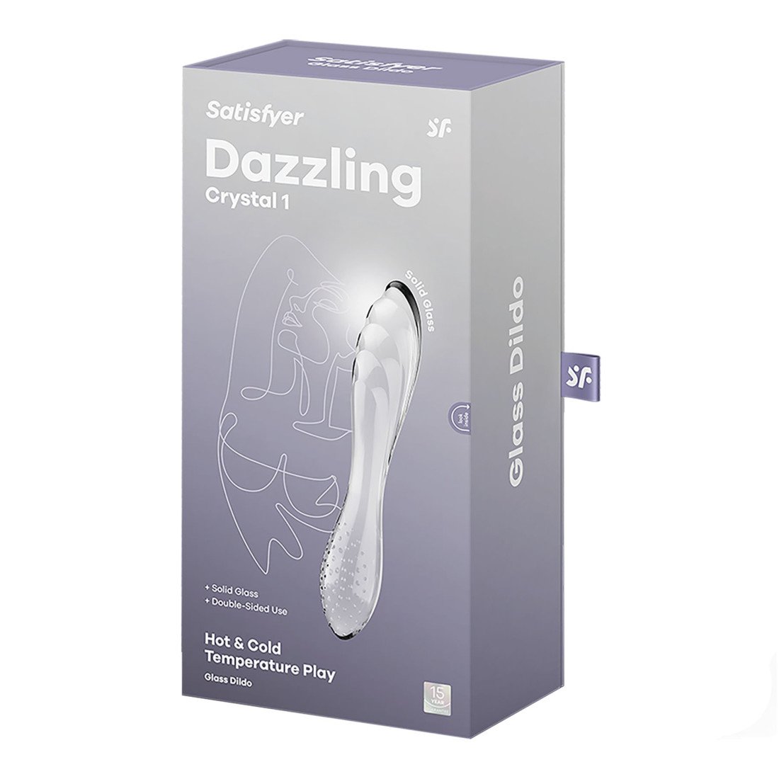 Stiklinis dildo „Dazzling Crystal 1“ - Satisfyer