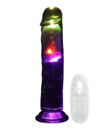 Vibruojantis dildo „LED Vibrating Cock 8“ - RealRock
