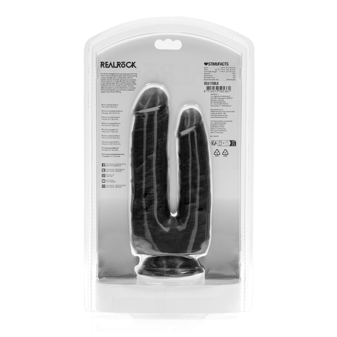 Dvigubas dildo „Double Trouble Dildo“ - RealRock