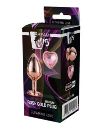 Vidutinis analinis kaištis „Rose Gold Gleaming Love“ - Dream Toys