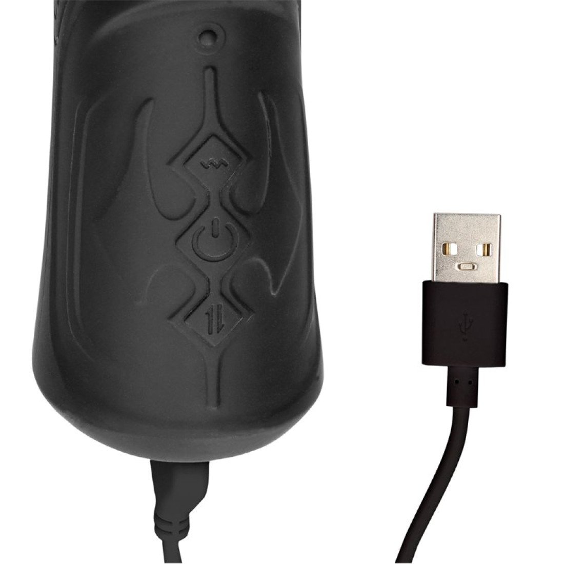 Automatinis vibratorius „Handheld Silicone Vibrating and Thrusting Dildo“ - Ouch!
