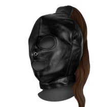 Kaukė „Xtreme Mask with Brown Ponytail“ - Ouch!