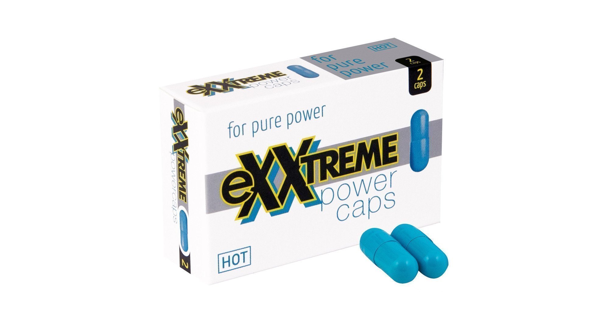 Hot Exxtreme Power Caps maisto papildas vyrams, 2 kapsulės - Romantika.lt