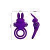 Vibruojantis penio ir sėklidžių žiedas „Vibrant Penis Ring III“ - Pretty Love