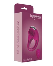 Vibruojantis penio žiedas „Happiness Put A Ring On It“ - ToyJoy