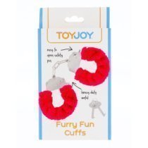 Metaliniai antrankiai „Furry Fun Cuffs“ - ToyJoy