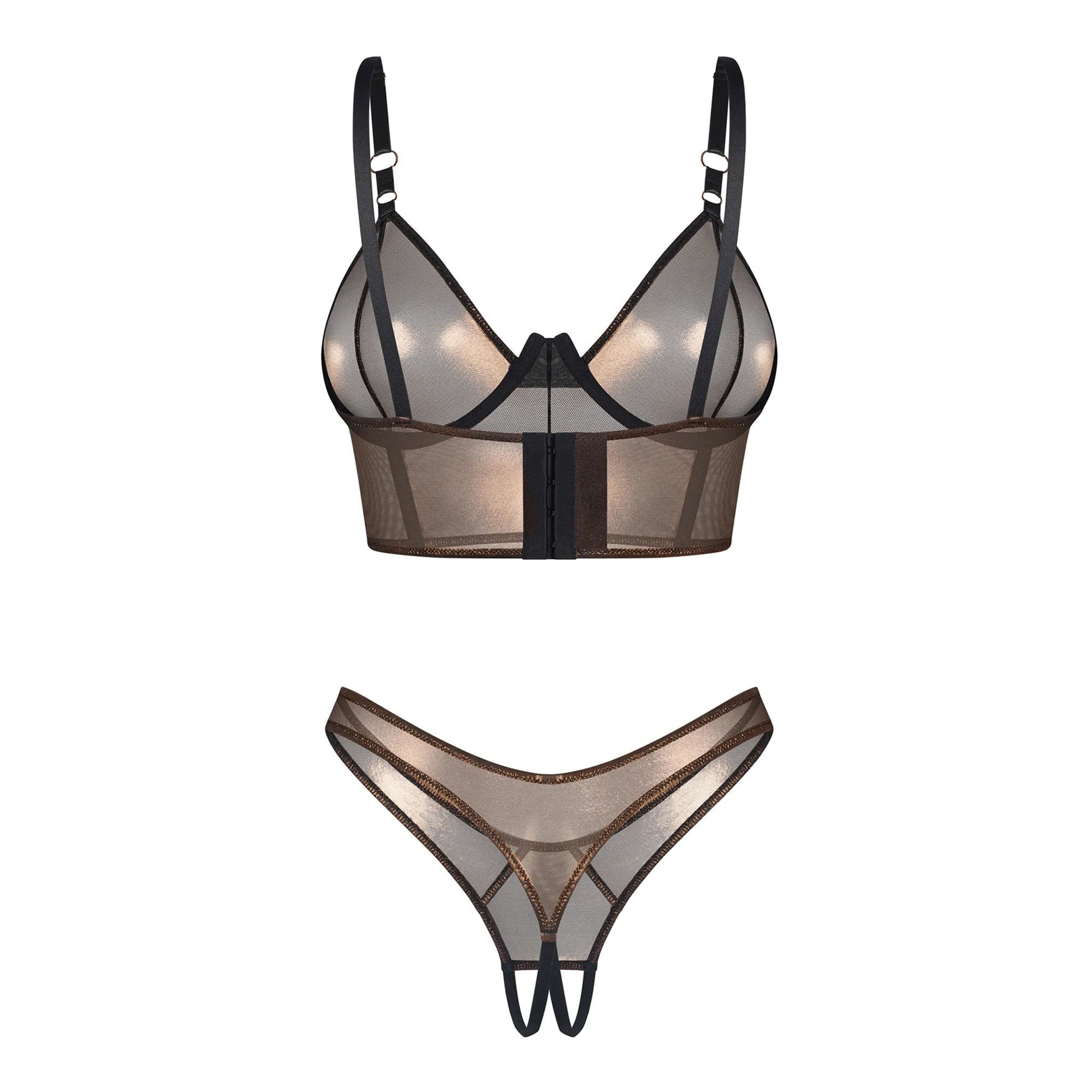 Atviras liemenėlės ir kelnaičių rinkinys „Soranna“ - Obsessive