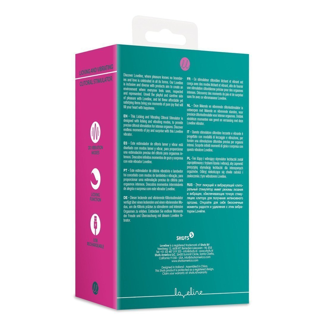 Klitorinis stimuliatorius „Licking And Vibrating“ - Loveline