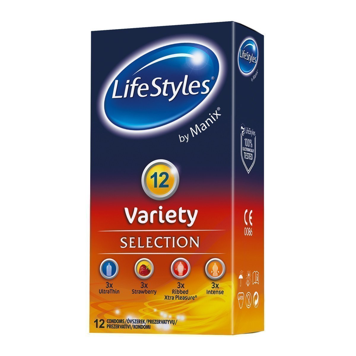 Prezervatyvų rinkinys „Variety“, 12 vnt. - LifeStyles