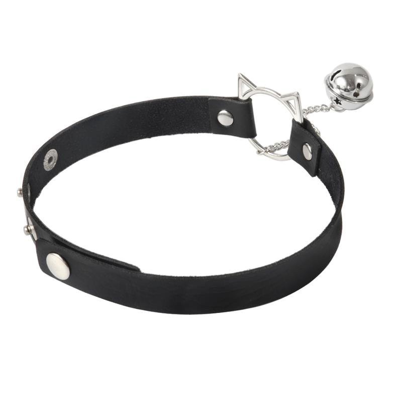 Antkaklis „Choker with Cat Ear Hoop and Bell“ - Latetobed