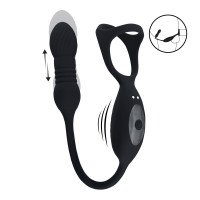 Automatinis analinis vibratorius - žiedas „Vibrating and Thrusting Tri O“ - Levelz Automatinis analinis vibratorius - žiedas „Vibrating and Thrusting Tri O“ - Levelz