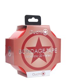 Suvaržymo juosta „Bondage Tape Red“, 20 m - Ouch!
