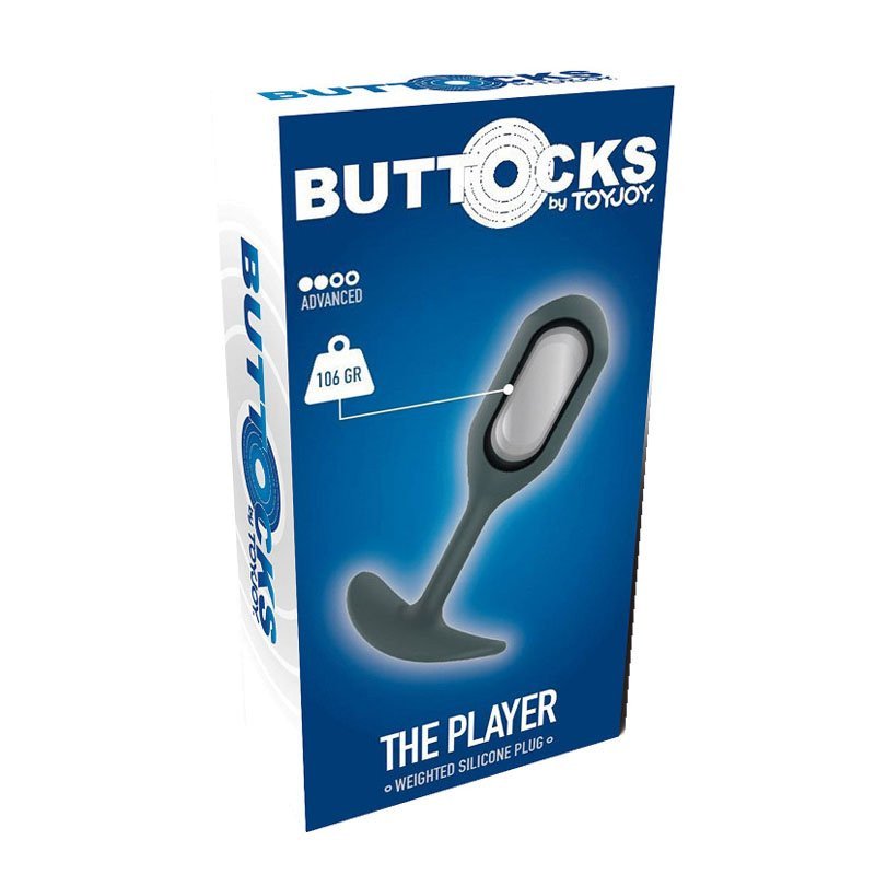 Analinis kaištis „Buttocks The Player“ - ToyJoy