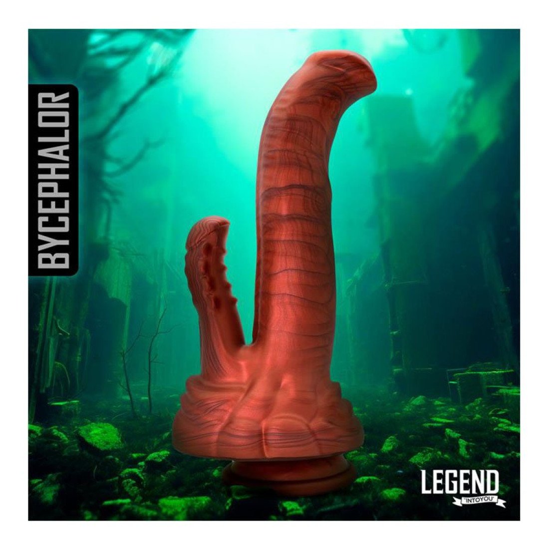 Silikoninis dvigubas dildo „Legend Bycephalor“ - Intoyou