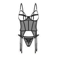 Atviras korseto ir kelnaičių rinkinys „Euridia“ - Obsessive