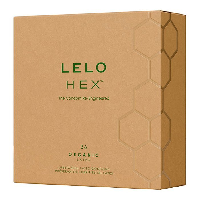 Prezervatyvai „HEX Organic Latex“, 36 vnt - LELO