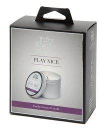 Masažinė žvakė „Play Nice“, 90 ml - Penkiasdešimt pilkų atspalvių kolekcija