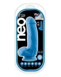 Mėlynas falo imitatorius „Elite Dual Density Cock Nr. 7“ - Neo