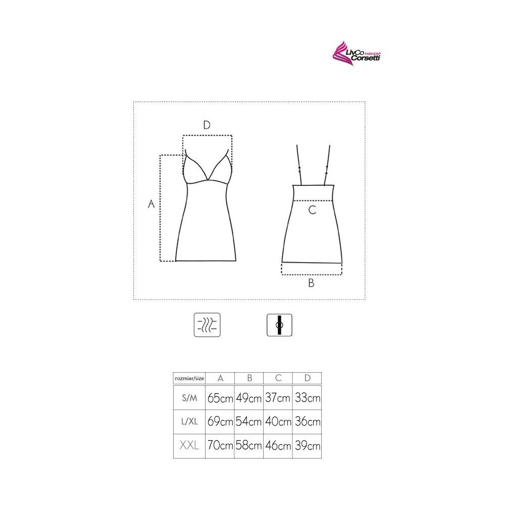 Naktinukai (pažeista pakuotė) „Cyklamen“ - LivCo Corsetti Fashion