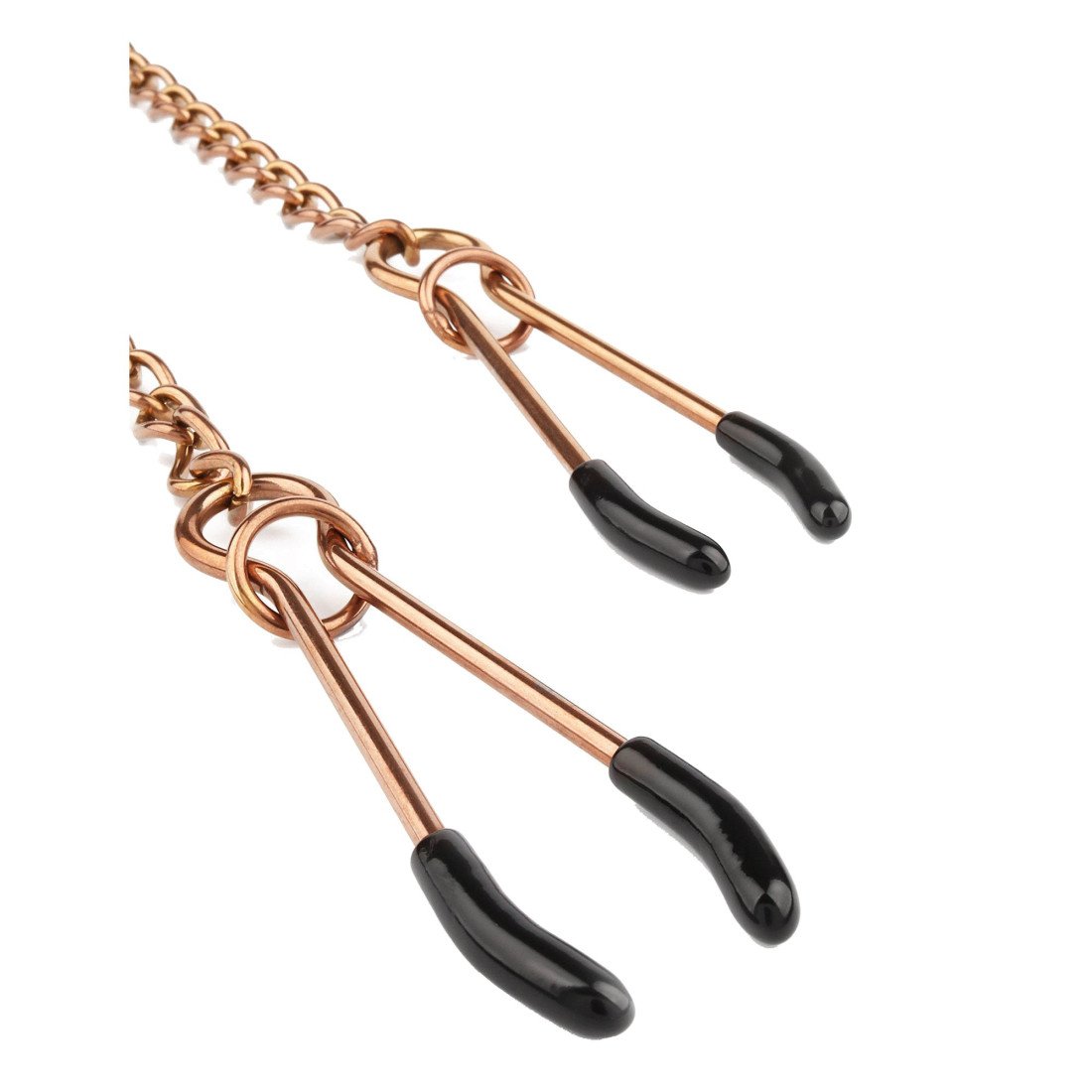 Spenelių spaustukai „Tweezer Nipple Clamps Gold“ - Mr. Steel