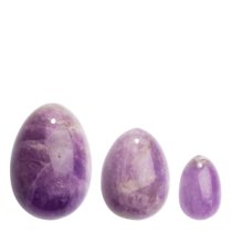 Vaginalinių kiaušinėlių rinkinys „Pure Amethyst Yoni Eggs“ - La Gemmes