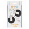 Metaliniai antrankiai „Furry Fun Cuffs“ - ToyJoy