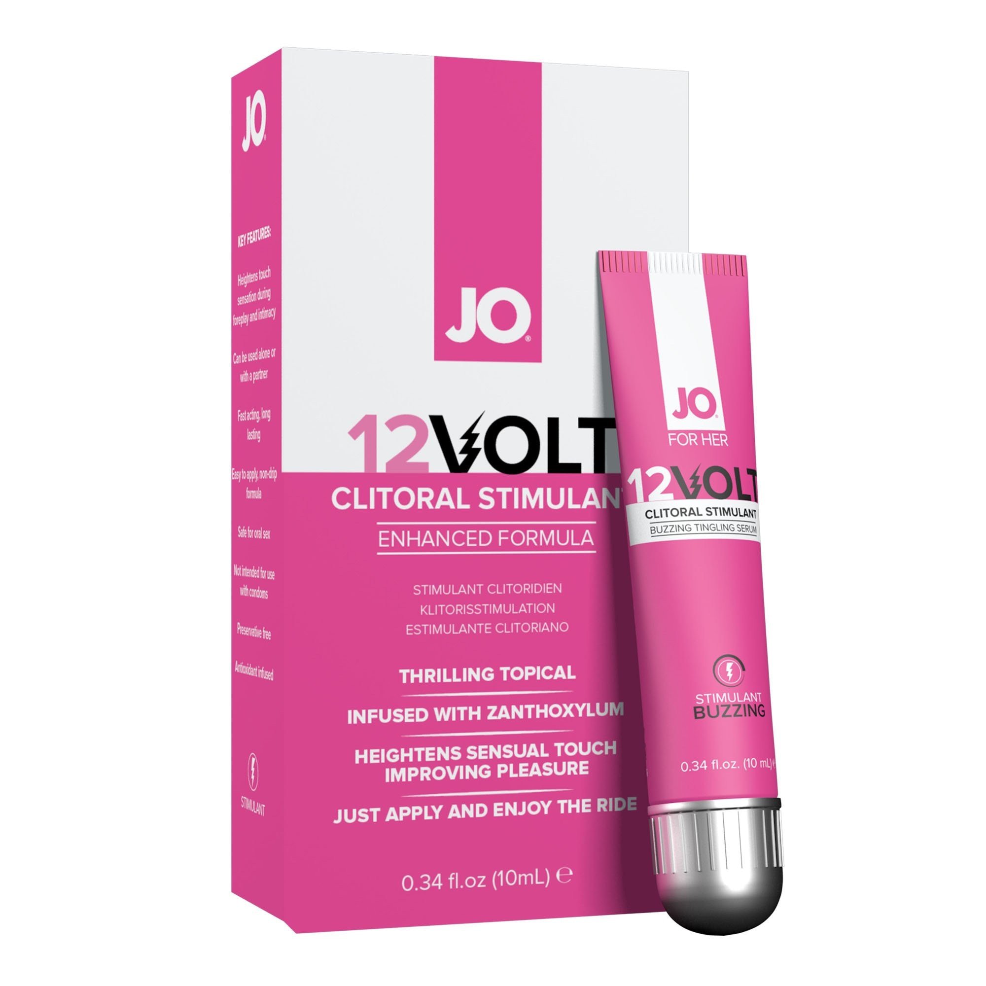 Stimuliuojantis serumas klitoriui „12 Volt“, 10 ml - System JO