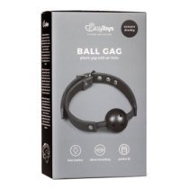 Juodas burnos kaištis „Ball Gag“ - EasyToys
