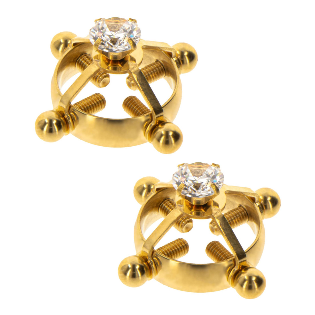 Spenelių spaustukai „Divine Cross Clamps Gold“ - Taboom