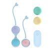 Vibruojantys vaginaliniai kamuoliukai „Vibrating & 5 Weight Interchangeable Kegel Kit“ - Loveline