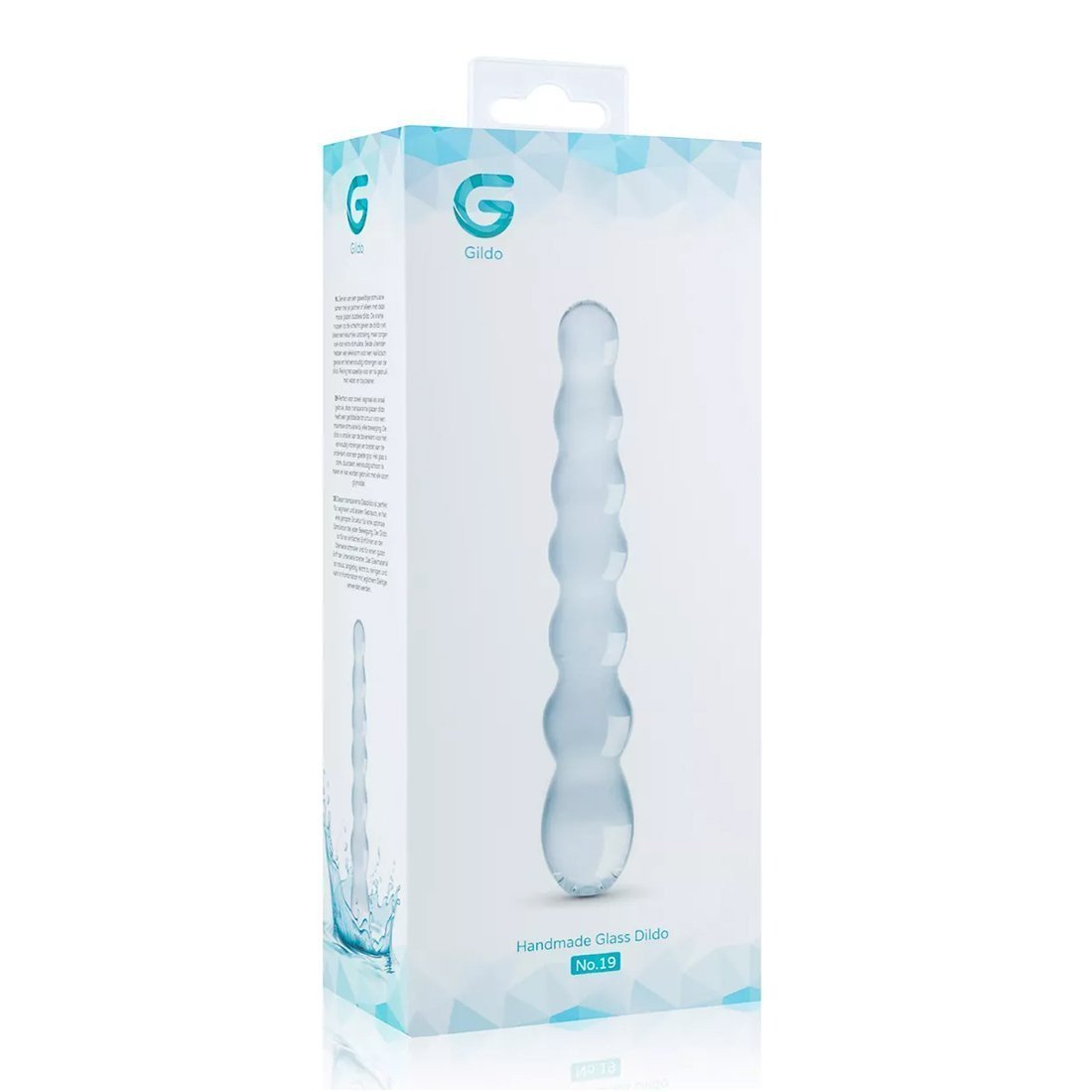 Stiklinis dvipusis dildo „Glass Dildo Nr. 19“ - Gildo
