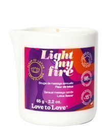 Masažinė žvakė „Light My Fire Lotus Flower“, 65 g - Love to Love