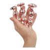 Analinių kaiščių rinkinys „Metal Butt Plug Set“ - Rosy Gold