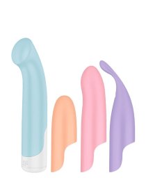 Vibratoriaus ir antgalių rinkinys „Playful Four“ - Satisfyer
