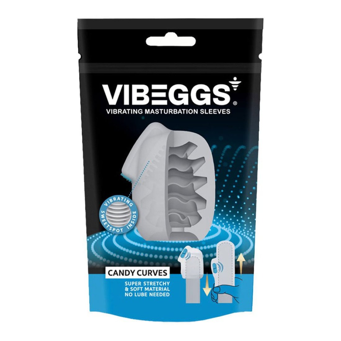 Vibruojantis masturbatorius „Candy Curves“ - Vibeggs