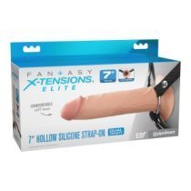 Tuščiaviduris strap-on dildo „7 Inch Silicone Hollow Strap-on“ - Pipedream
