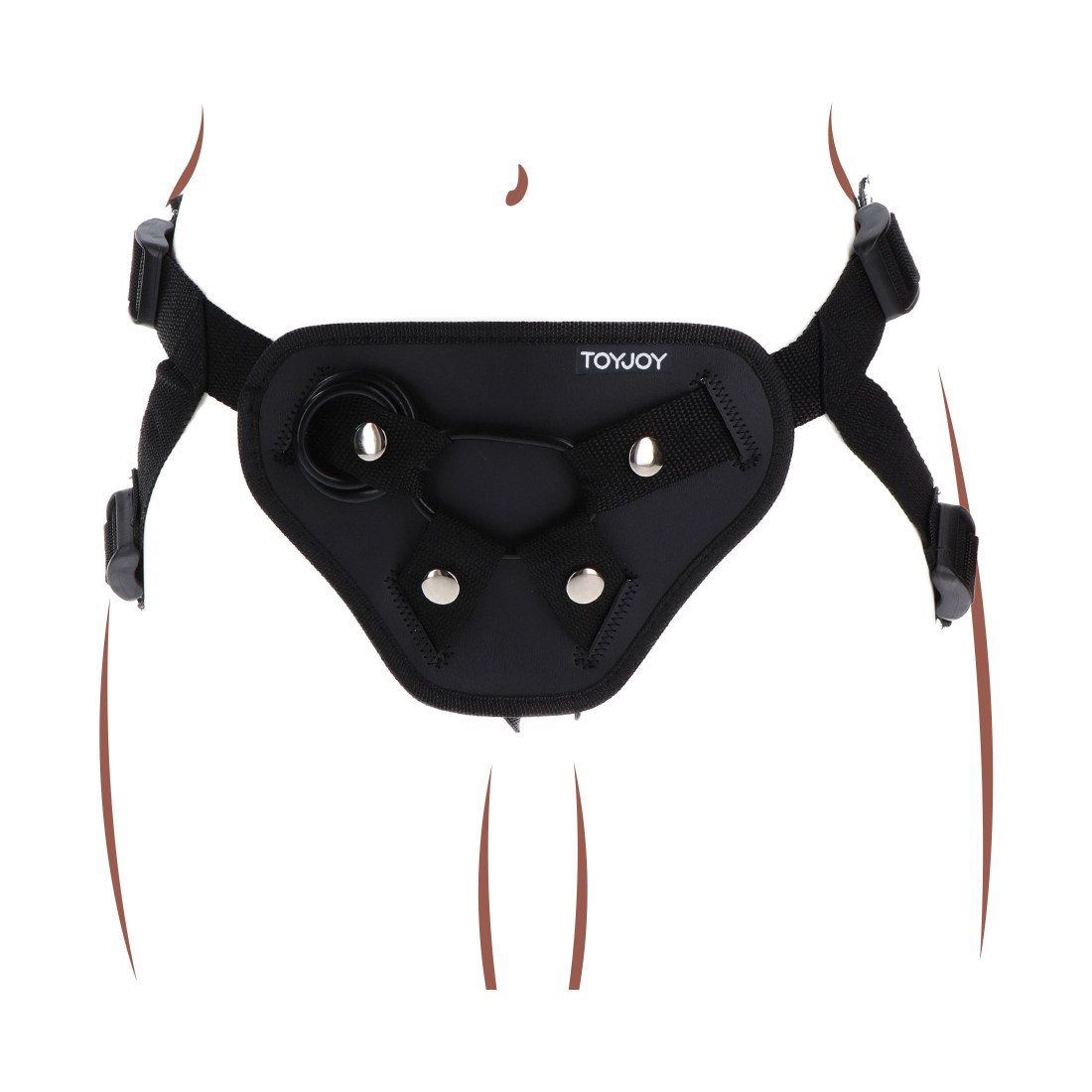 Diržai strap-on seksui „Strap-on Deluxe Harness“ - Get Real