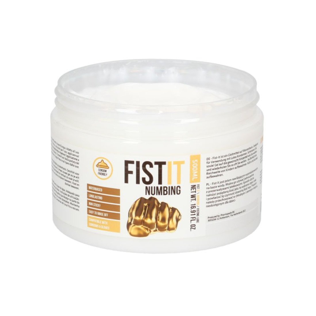 Vandens pagrindo lubrikantas „Numbing“, 500 ml - Fist It