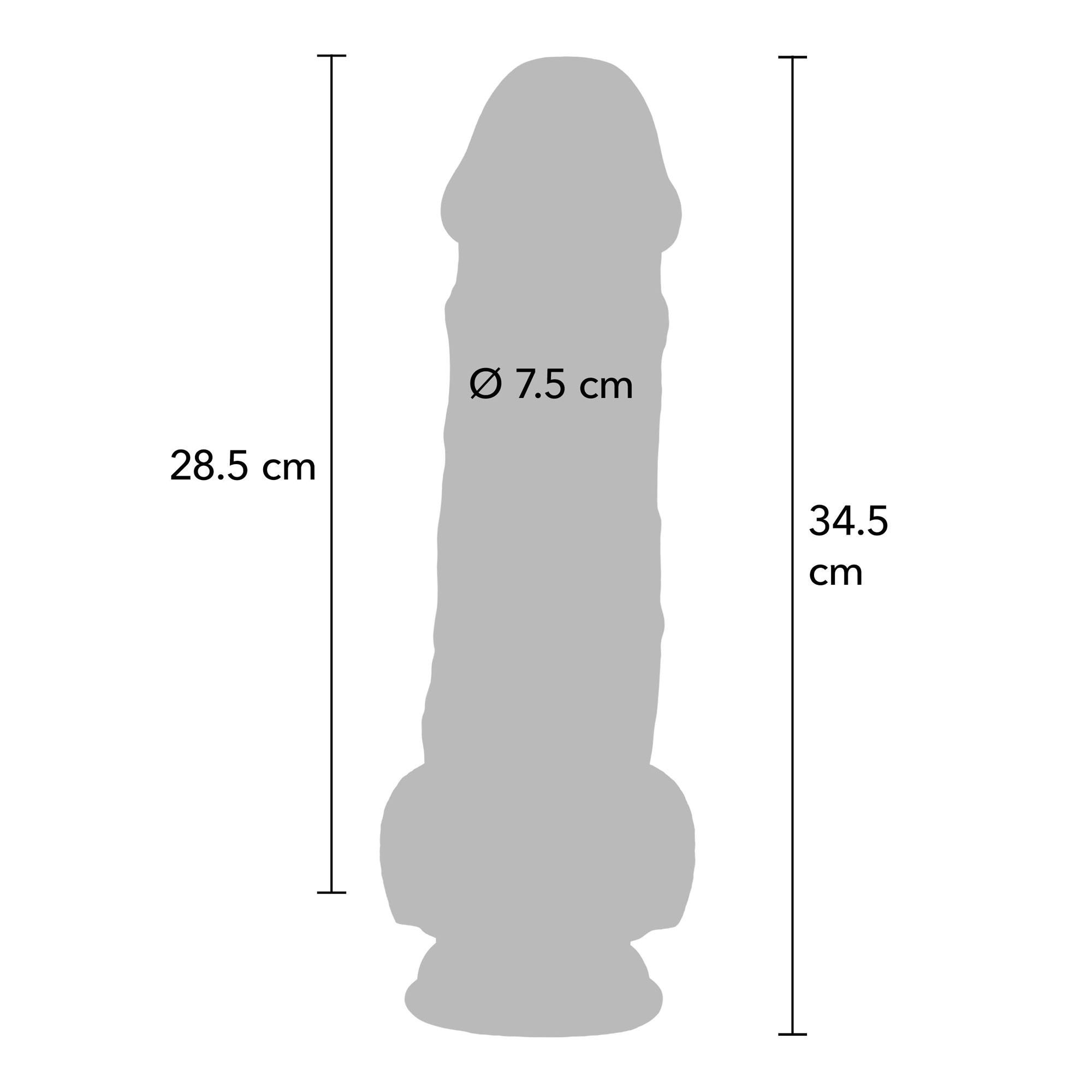 Dildo „Deluxe Dual Density Thick 34.5 cm“ - Get Real