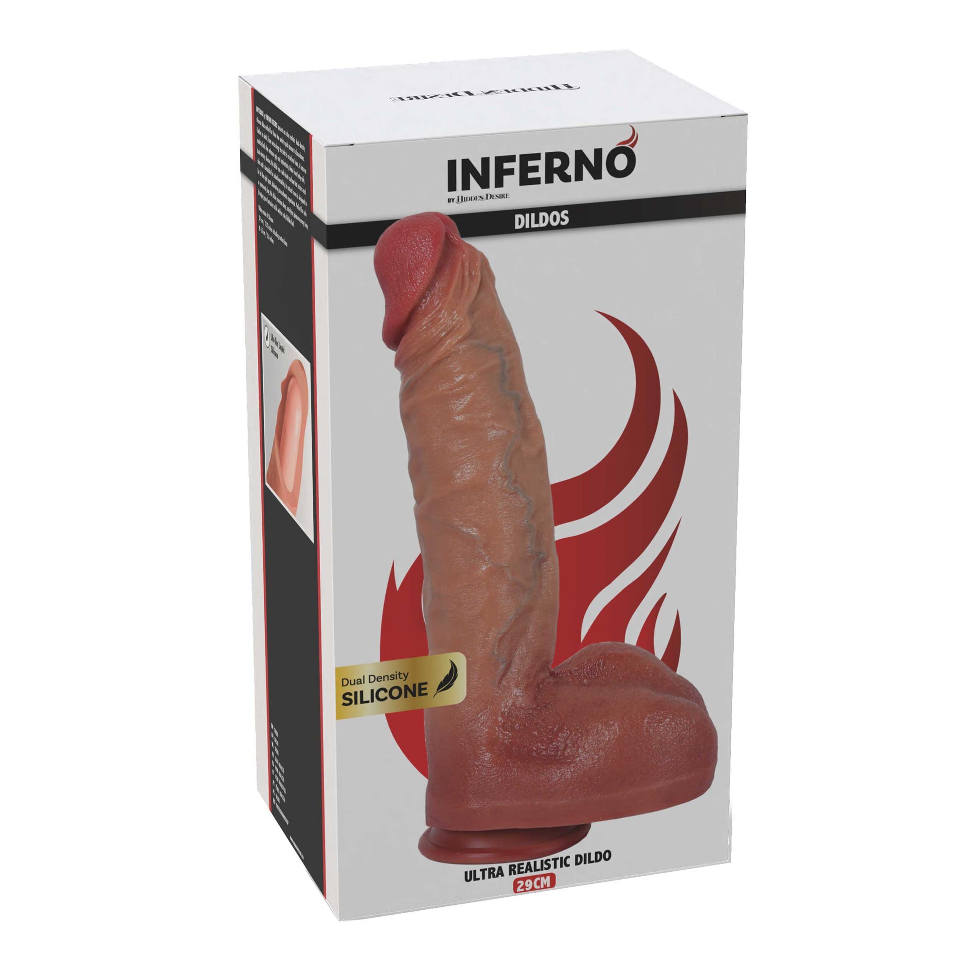 Silikoninis falo imitatorius „Inferno Dildos 29 cm“ - Hidden Desire