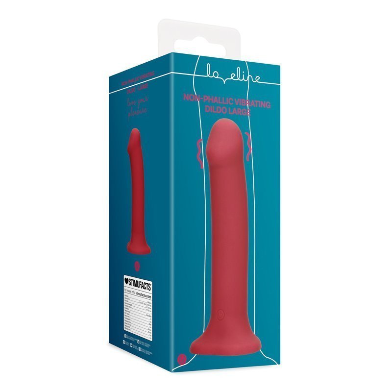 Vibruojantis silikoninis dildo „Non-Phallic Vibrating Dildo Large“ - Loveline