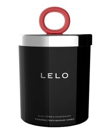 Masažinė žvakė „Black pepper & Pomegranate“, 150 ml - LELO