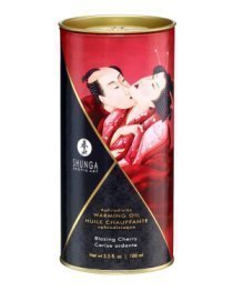 Afrodiziakinis šildantis aliejus „Strawberry Wine“, 100 ml - Shunga