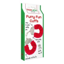 Metaliniai antrankiai „Furry Fun Cuffs“ - ToyJoy