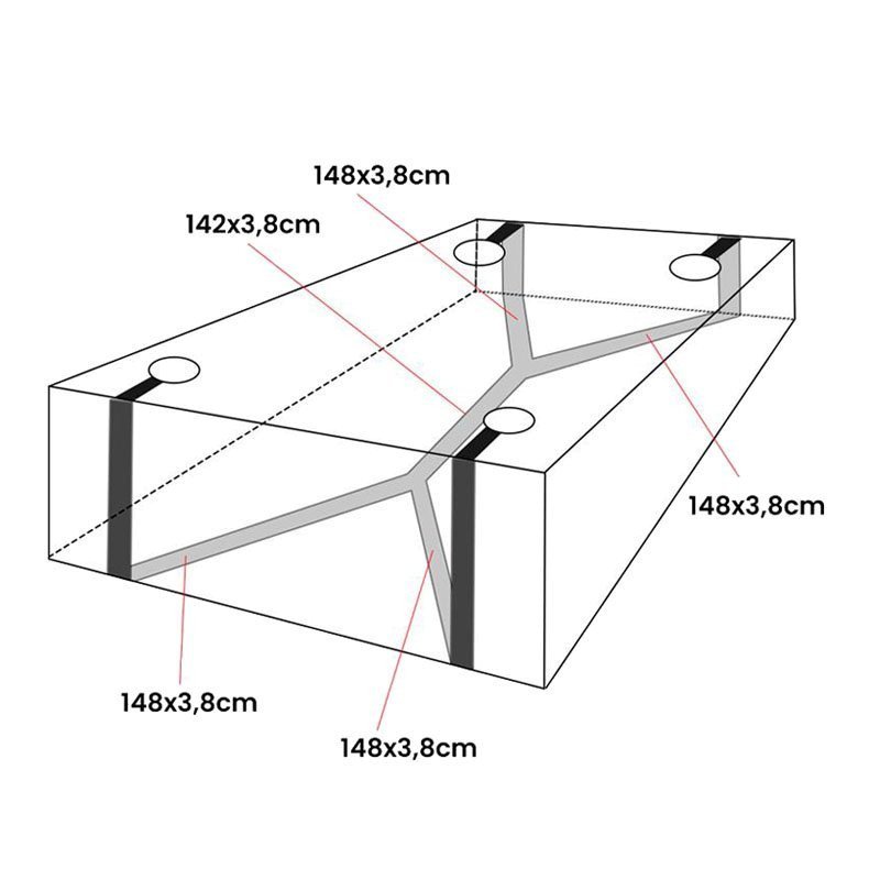 Suvaržymo sistema lovai „Bed Restraints“ - Latetobed