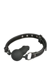 Burnos kaištis „Ball Gag With Silicone Dong“ - EasyToys