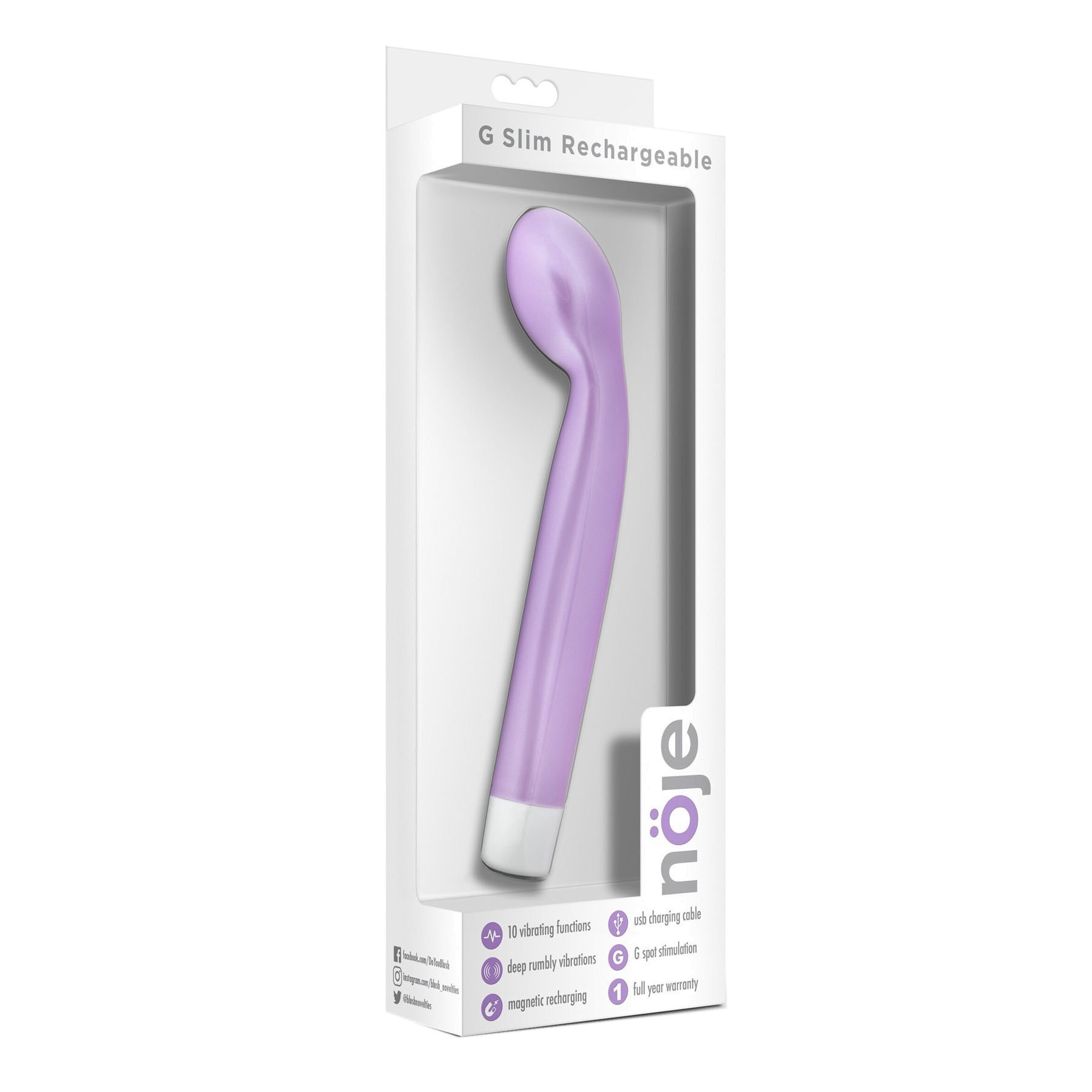 G taško vibratorius (pažeista pakuotė) „Noje G Slim“ - Blush G taško vibratorius (pažeista pakuotė) „Noje G Slim“ - Blush