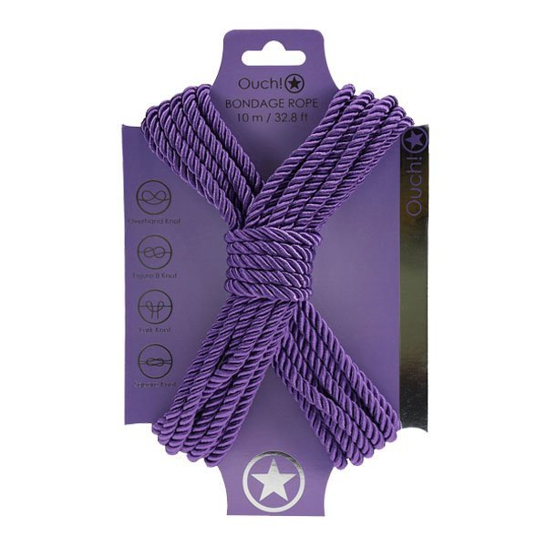 Suvaržymo virvė „Bondage Rope Purple“, 10 m - Ouch!