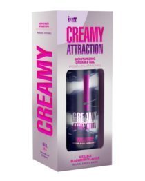 Drėkinantis kremas ir gelis „Creamy Attraction Kissable Blackberry Flavour“, 100 ml - Intt