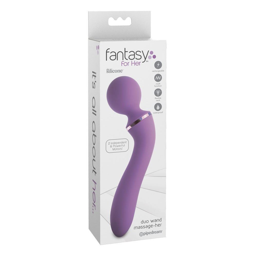 Vibruojantis masažuoklis „Duo Wand Massage Her“ - Fantasy For Her